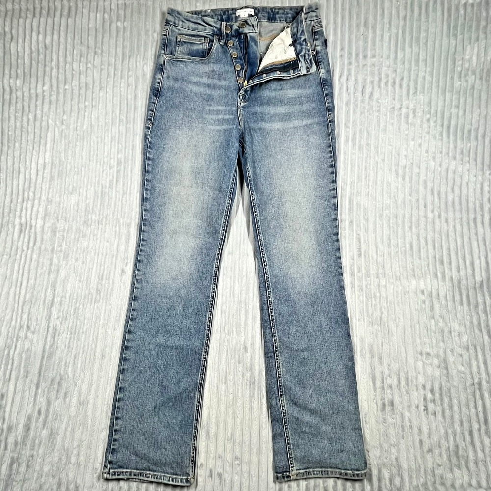 Good American Good‎ Icon Straight Jeans Women's 15 30x31 Preppy Stretch Comfort